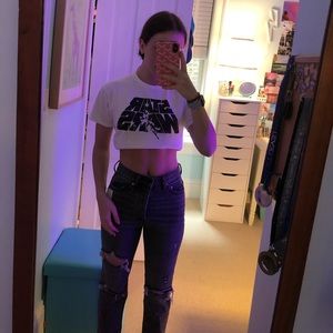 retro star wars white tee!!